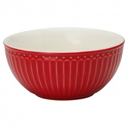 Cereal bowl Alice red