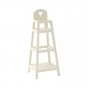 Etetőszék fehér szives, 16 cm