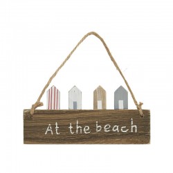 Wooden sign At the Beach