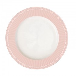Dinner plate Alice pale pink