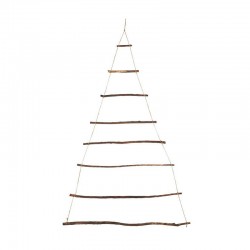 Christmas tree made of twigs