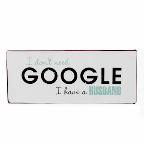 Fém Tábla - Google husband Fém Tábla - Google husband