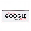 Metal sign - Google wife