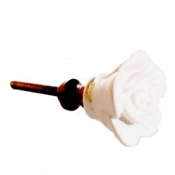 Bútorfogantyú Rózsa Fehér