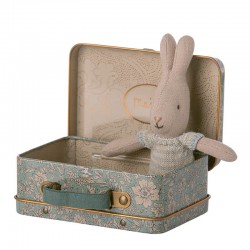 Rabbit in suitcase, Micro - blue