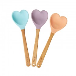 Silicone Kitchen Spoon in Heart Shape