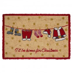 Doormat Home for xmas white