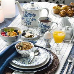 Porcelán teásbögre Harmony pale grey