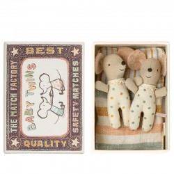 Baby mice, Twins in matchbox - 8 cm