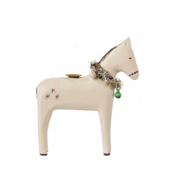 Gyertyatartó karácsonyi ló, kicsi