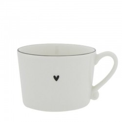 Cup White with Black edge