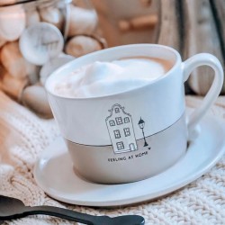 Porcelán teásbögre Feeling at Home