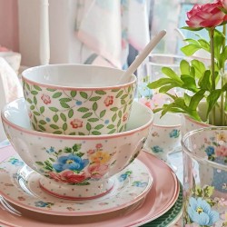 Porcelán mini tányér Rosalia white