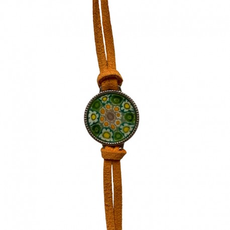 Millefiori karkötő – yellow Millefiori karkötő – yellow