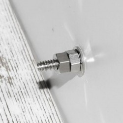 Bútorfogantyú Porcelán fehér virágmintával