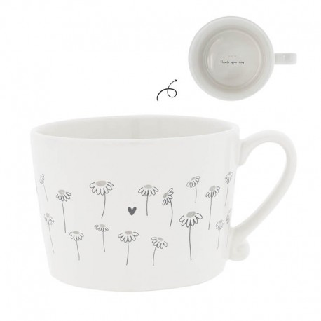 Porcelán teásbögre White/ Daisies Porcelán teásbögre White/ Daisies