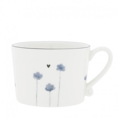 Porcelán teásbögre Iris Blue Poppy