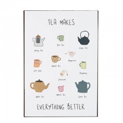 Fém tábla -  Tea makes everything better