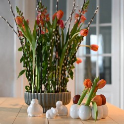 Váza tojás alakban - Double white