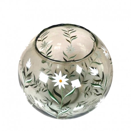 Üveg gyertyatartó - Edelweiss large