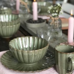 Porcelán leveses tál Joy grass