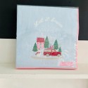 Papírszalvéta Snowglobe pale blue kicsi