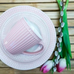 Kerámia nagytányér Alice pale pink
