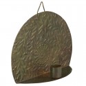 Fali gyertyatartó - green patina