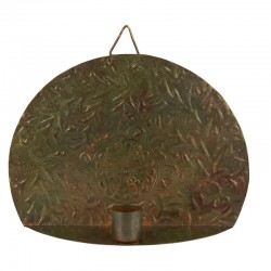 Fali gyertyatartó - green patina
