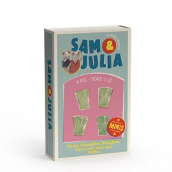 Miniatűr kiegészítő - Műanyag pohár szett