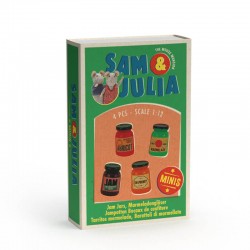 Miniatűr kiegészítő - Lekváros üvegek