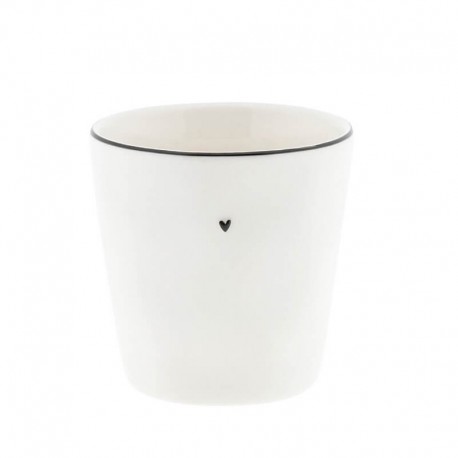 Porcelán latte bögre - White/Natural Porcelán latte bögre - White/Natural