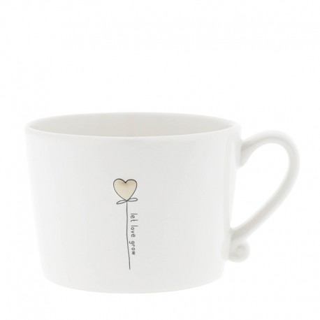 Porcelán bögre Let love grow