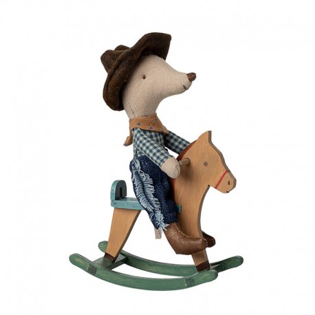 Egér Cowboy hintalóval - Little Brother