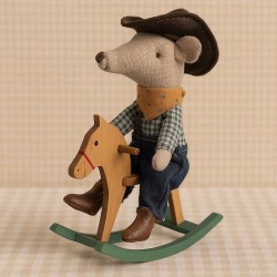 Egér Cowboy hintalóval - Little Brother