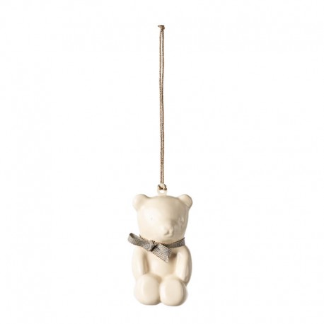 Karácsonyfadísz Teddy bear - Off white/Blue Karácsonyfadísz Teddy bear - Off white/Blue