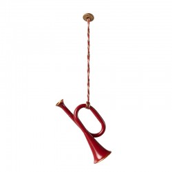 Karácsonyfadísz Trombita red