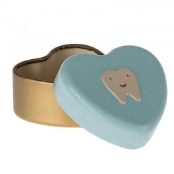 Fogtartó fémdoboz, mini - blue