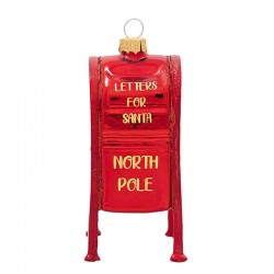 Karácsonyfadísz postbox red
