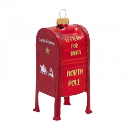 Karácsonyfadísz postbox red