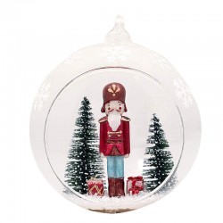 Karácsonyfadísz Nutcracker red inside decor