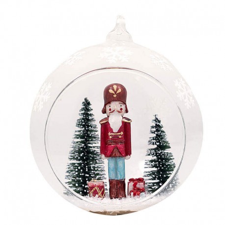 Karácsonyfadísz Nutcracker red inside decor