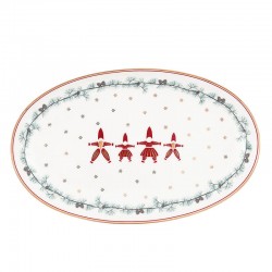 Ovális porcelán tányér Juana white