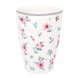 Porcelán francia latte bögre Sila white