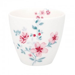 Porcelán latte bögre Alasie white