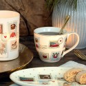 Porcelán teásbögre Xmas letter white