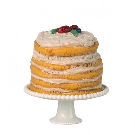 Parti torta tortatálon, off white - egereknek
