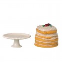 Parti torta tortatálon, off white - egereknek