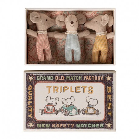 Egér ikrek trió dobozban