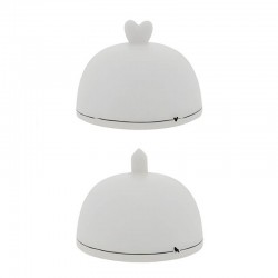 Porcelán mini tálaló búra - Happy